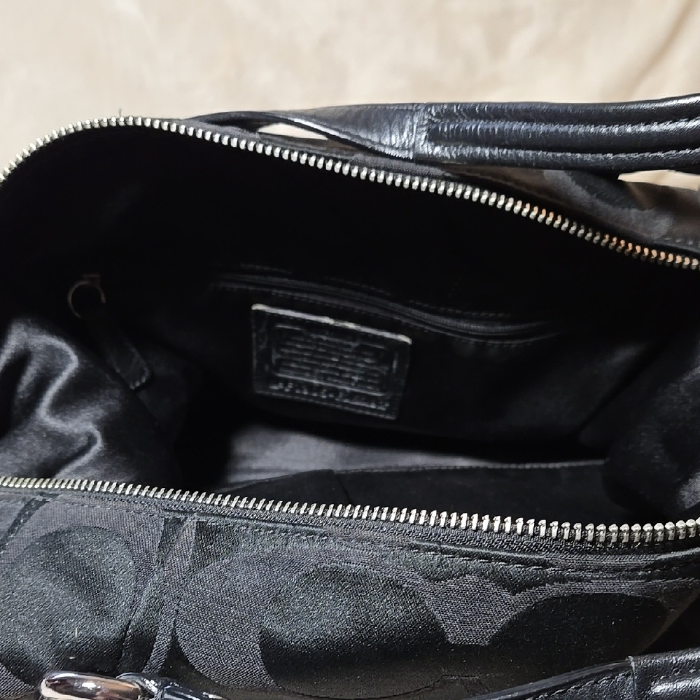 Coach Signature Convertible Black Women's Purse - Picture 6 of 6